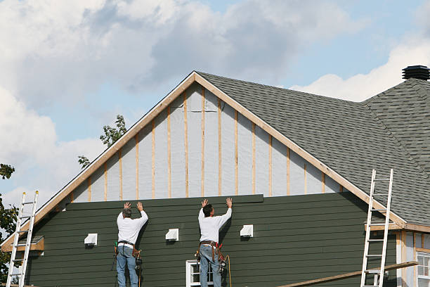 Professional Siding technician working in Hillsborough, NC